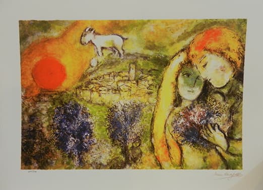אהבת קיץ מאת מארק שאגאל - ליטוגרפיות | גלריה רעות