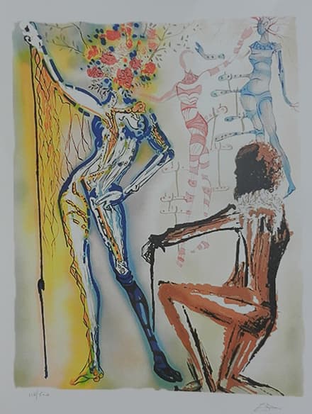 ריקוד השלדים מאת סלבדור דאלי - ליטוגרפיות | גלריה רעות