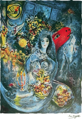 בלה מאת מארק שאגאל - אמנות עד 1,000 ₪ | גלריה רעות