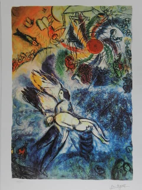 השמש מאת מארק שאגאל - ליטוגרפיות | גלריה רעות