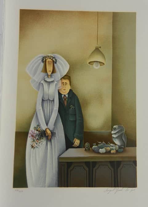 חתן כלה מאת אביגייל יורש - ליטוגרפיות | גלריה רעות