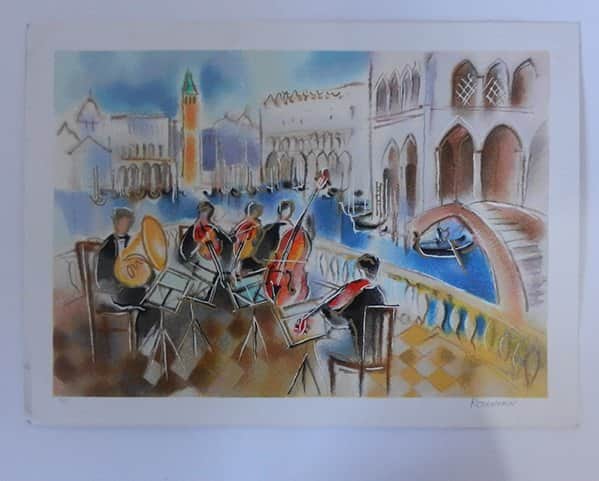 תזמורת בונציה מאת מיכאל רוזנווין - ליטוגרפיות | גלריה רעות