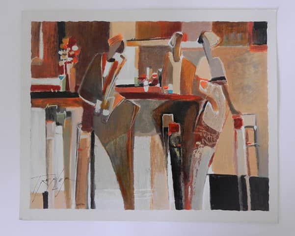 על הבר מאת יורי טרמבלר - ליטוגרפיות | גלריה רעות