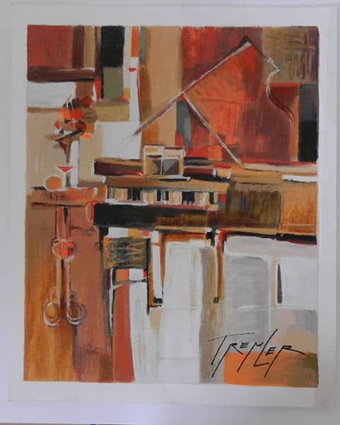 פסנתר 1 מאת יורי טרמבלר - ליטוגרפיות | גלריה רעות