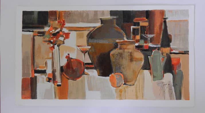 דומם מאת יורי טרמבלר - ליטוגרפיות | גלריה רעות