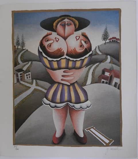 מזל תאומים מאת יובל מלר - ליטוגרפיות | גלריה רעות