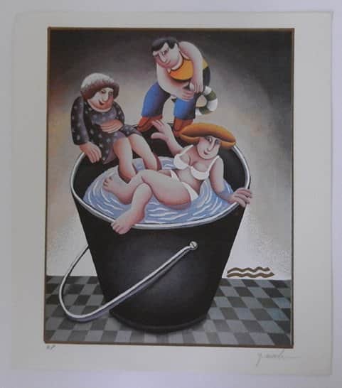 מזל דלי מאת יובל מלר - ליטוגרפיות | גלריה רעות