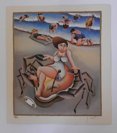 מזל סרטן מאת יובל מלר - ליטוגרפיות | גלריה רעות