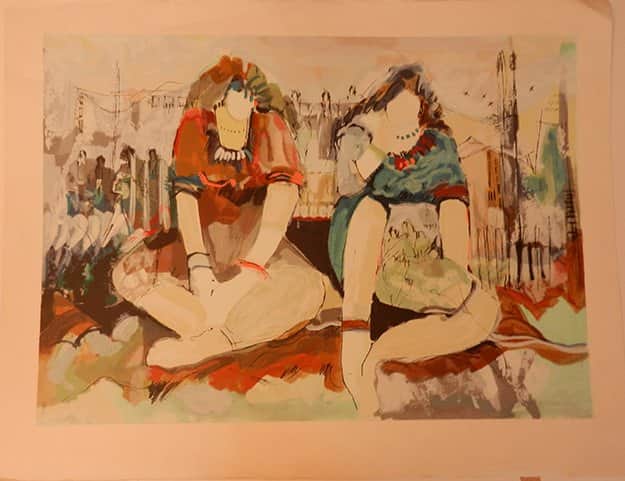 שיח נשים מאת אירית קלכמן - ליטוגרפיות | גלריה רעות