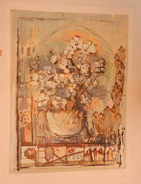 פרחים חומים מאת אירית קלכמן - ליטוגרפיות | גלריה רעות