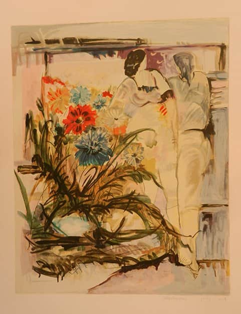 דמויות ופרחים מאת אירית קלכמן - ליטוגרפיות | גלריה רעות