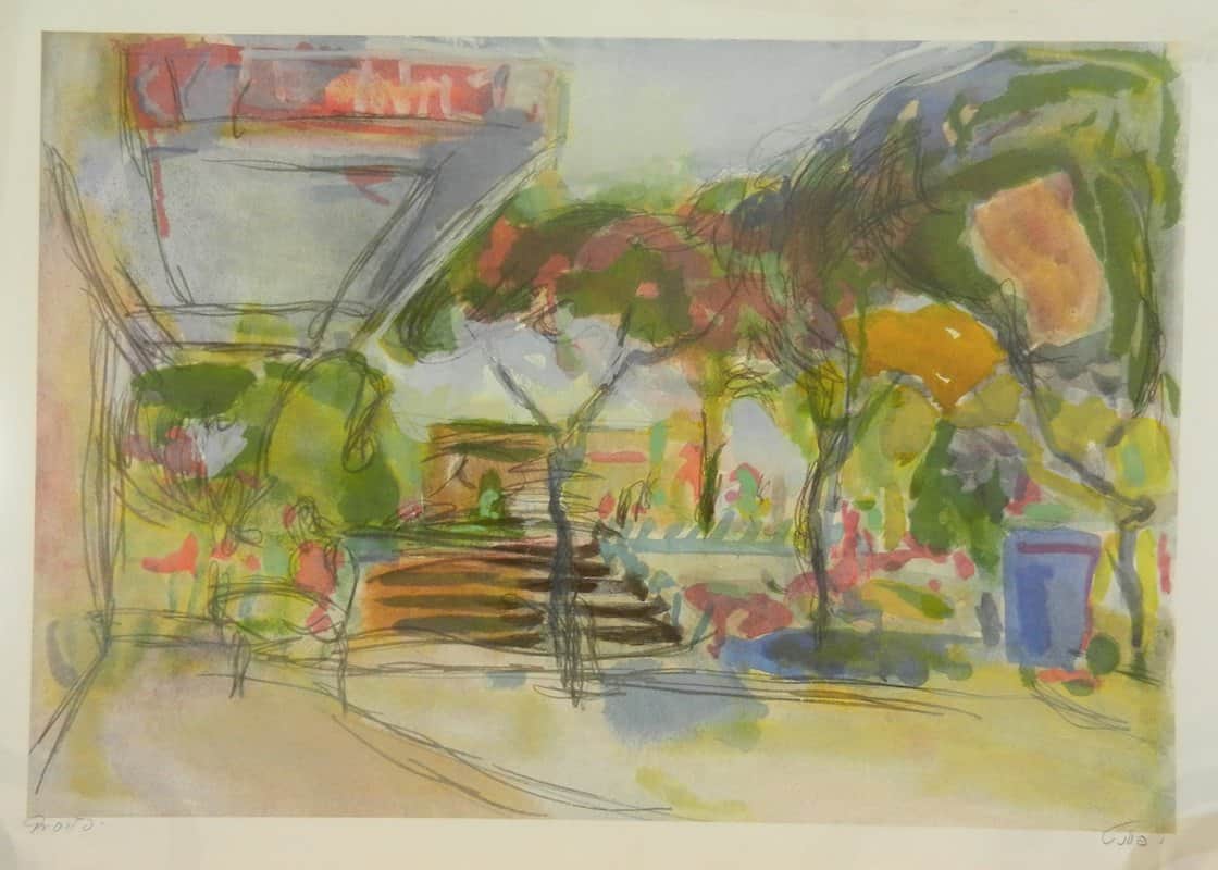 גן העיר מאת יהושוע פרונט - ליטוגרפיות | גלריה רעות