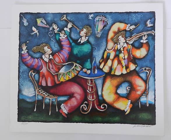 תזמורת ב מאת מיכאל קצאן - ליטוגרפיות | גלריה רעות