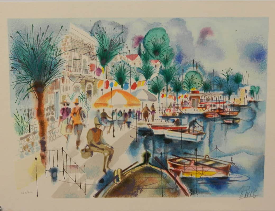 טיילת מאת שמואל כץ - ליטוגרפיות | גלריה רעות