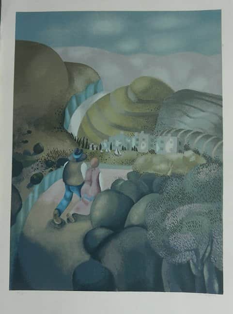 הדרך אל הכפר מאת נפתלי בזם - ליטוגרפיות | גלריה רעות