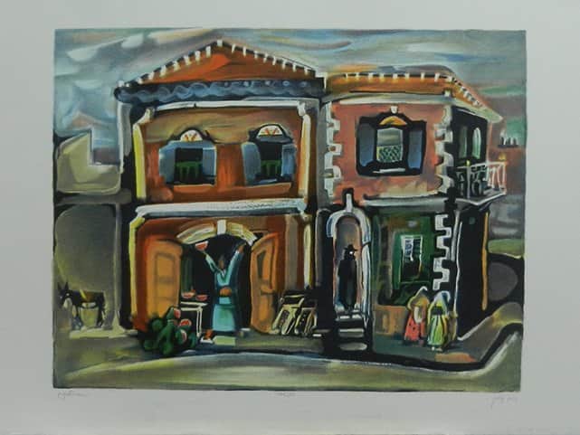 נווה צדק מאת נחום גוטמן - ליטוגרפיות | גלריה רעות