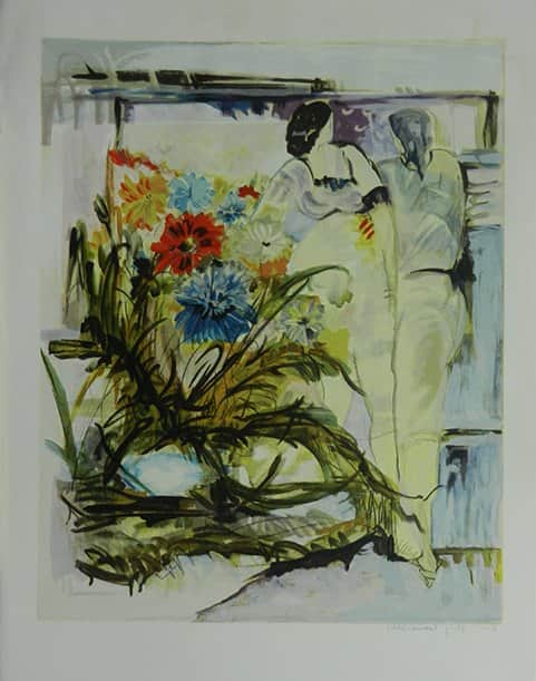 דמויות ופרחים מאת אירית קלכמן - ליטוגרפיות | גלריה רעות
