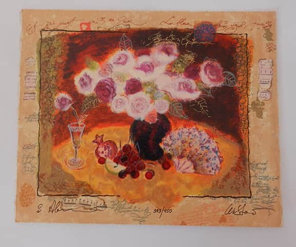 רמון ופרחים מאת אלכס וטינה ויסוצקי - ליטוגרפיות | גלריה רעות