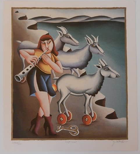 מזל גדי מאת יובל מלר - ליטוגרפיות | גלריה רעות