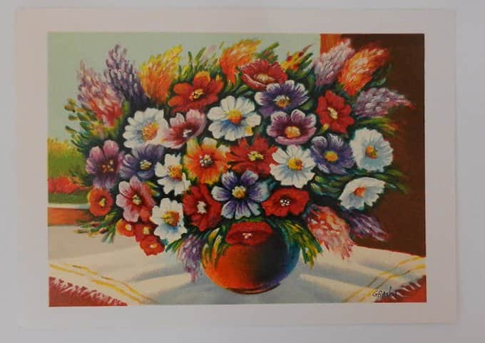 זר פרחים מאת נורית גרנות - ליטוגרפיות | גלריה רעות