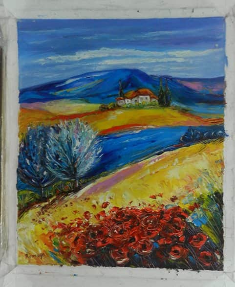 נוף כפרי מאת רומיה - ליטוגרפיות | גלריה רעות