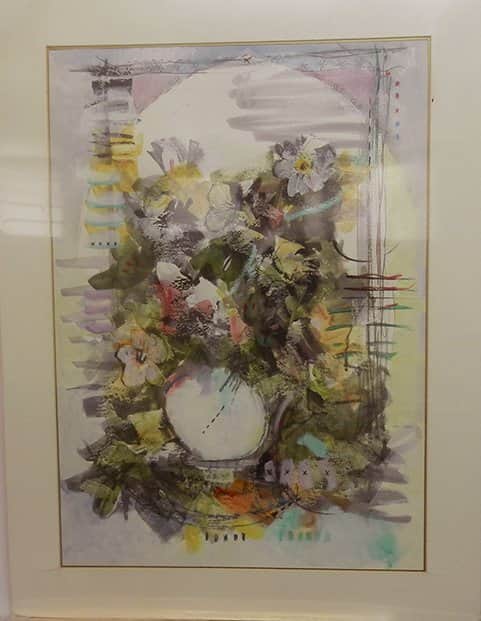 פרחים בחלון מאת אירית קלכמן - ליטוגרפיות | גלריה רעות