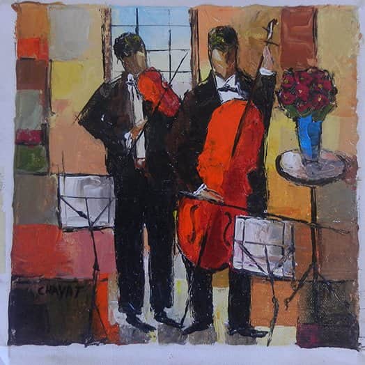 זר ונגנים מאת יעקב חייט - הדפסים חתומים | גלריה רעות