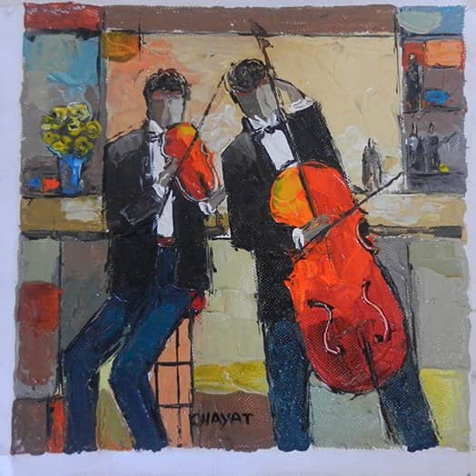 נגנים מאת יעקב חייט - הדפסים חתומים | גלריה רעות