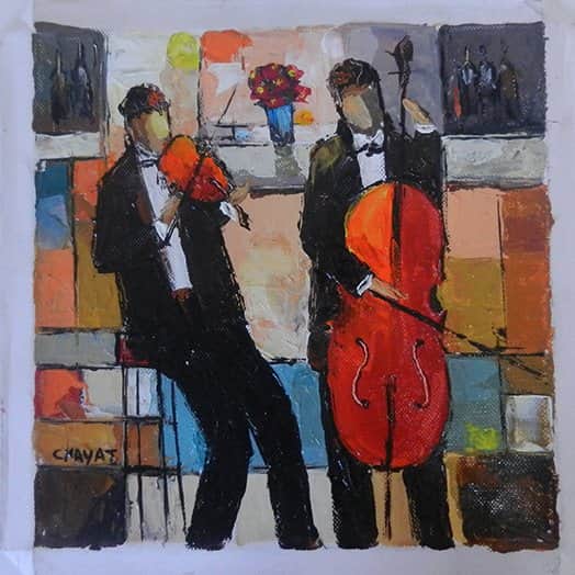 צלו וכינור מאת יעקב חייט - הדפסים חתומים | גלריה רעות