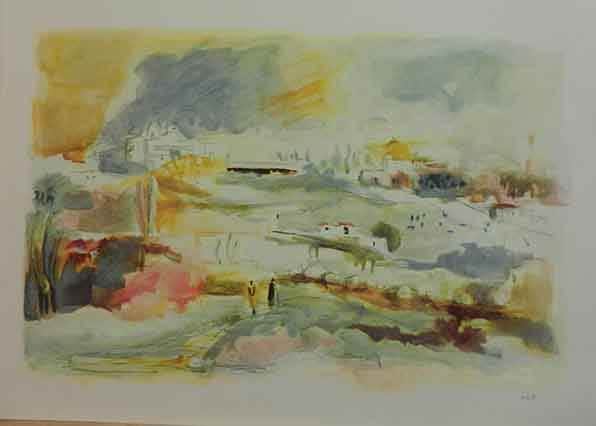 עין כרם מאת גיורא מויסייב - ליטוגרפיות | גלריה רעות