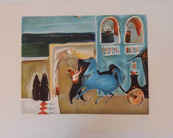 כרכרה מפוארת מאת נחום גוטמן - ליטוגרפיות | גלריה רעות