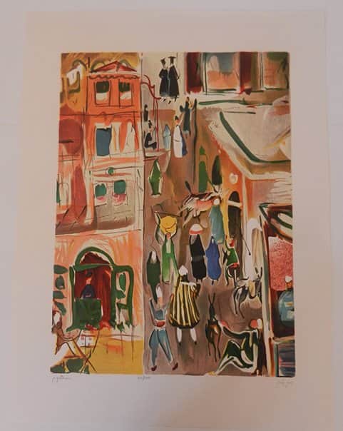 השוק מאת נחום גוטמן - ליטוגרפיות | גלריה רעות