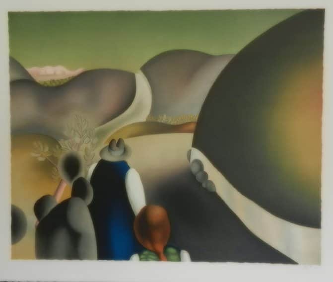 אנשים בדרך מאת נפתלי בזם - ליטוגרפיות | גלריה רעות