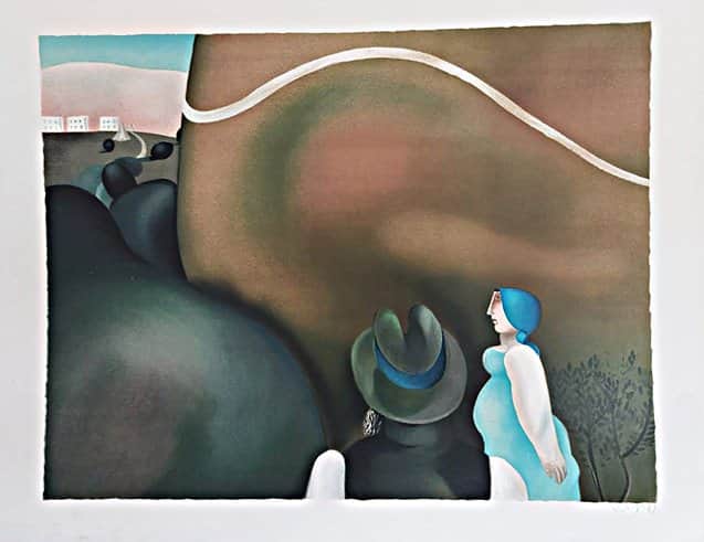 עין כרם מאת נפתלי בזם - ליטוגרפיות | גלריה רעות