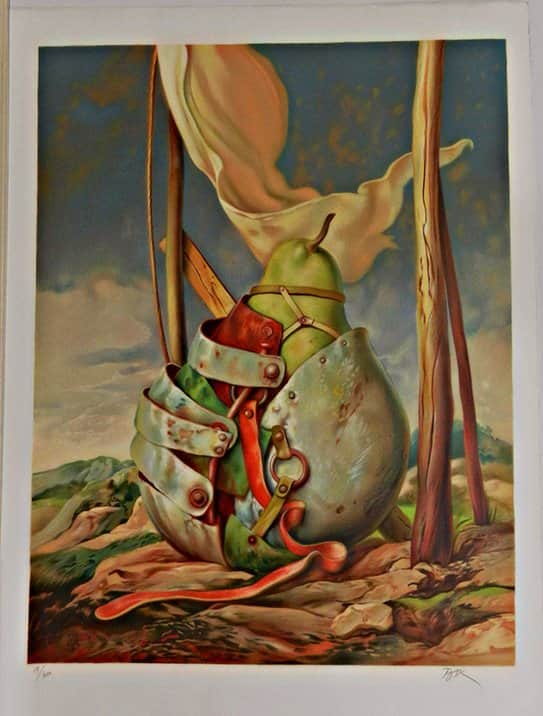 דגל ברוח מאת שמואל בק - ליטוגרפיות | גלריה רעות