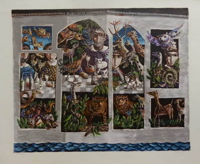 תיבת נוח מאת יוסל ברגנר - ליטוגרפיות | גלריה רעות