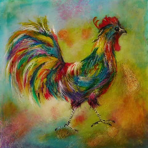 התרנגול מאת הדפסה על קנבס - הדפסות על קנבס | גלריה רעות