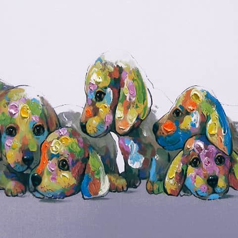 כלבים מאת הדפסה על קנבס - הדפסות על קנבס | גלריה רעות