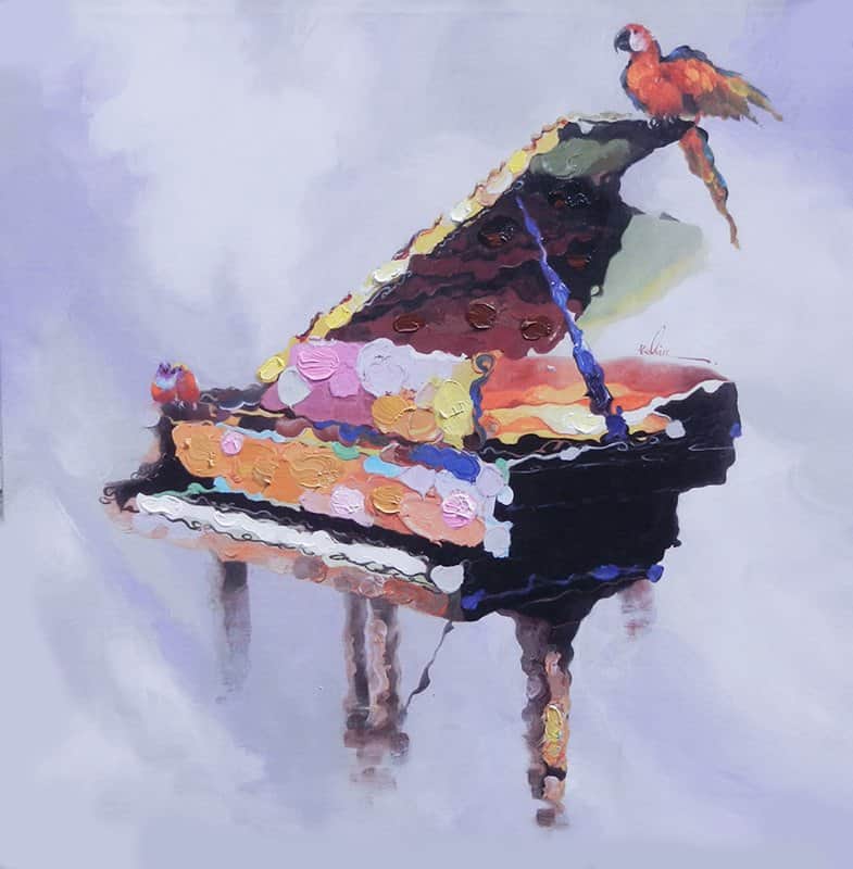 הפסנתר מאת הדפסה על קנבס - הדפסות על קנבס | גלריה רעות