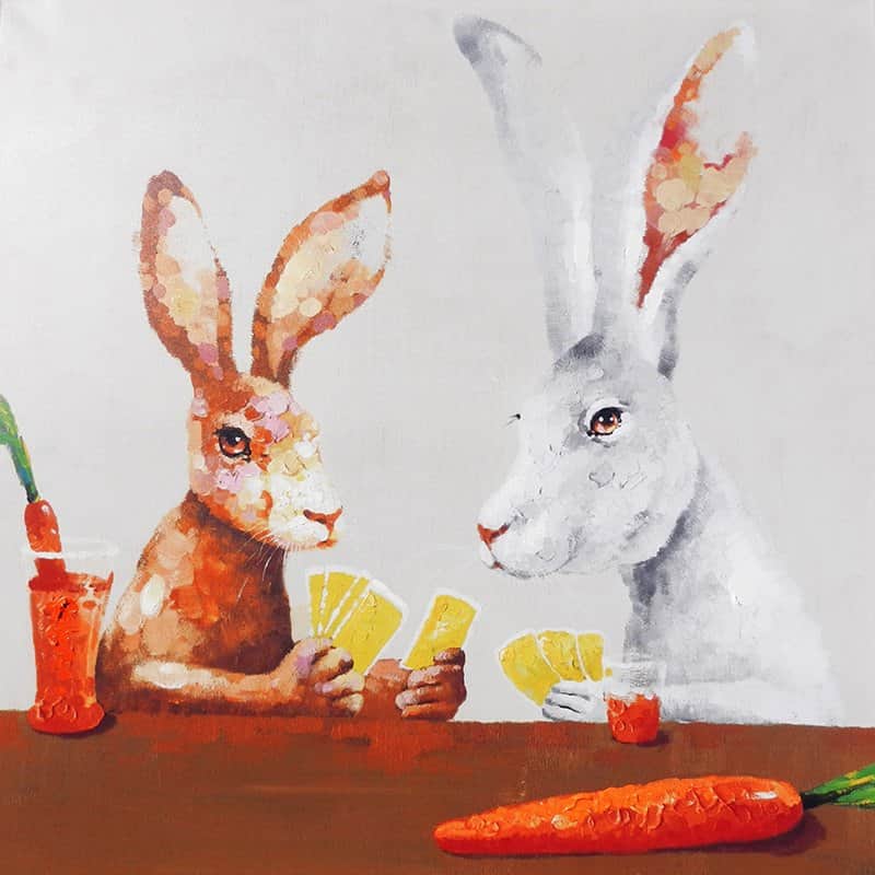 ארנבים מאת הדפסה על קנבס - הדפסות על קנבס | גלריה רעות