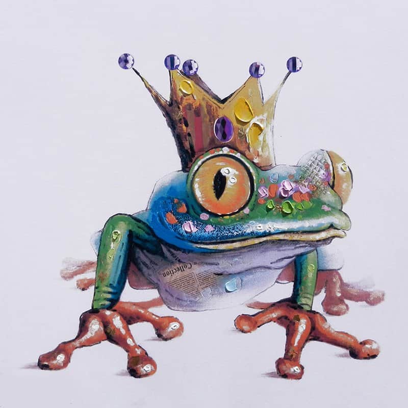 קרפדה מאת הדפסה על קנבס - הדפסות על קנבס | גלריה רעות